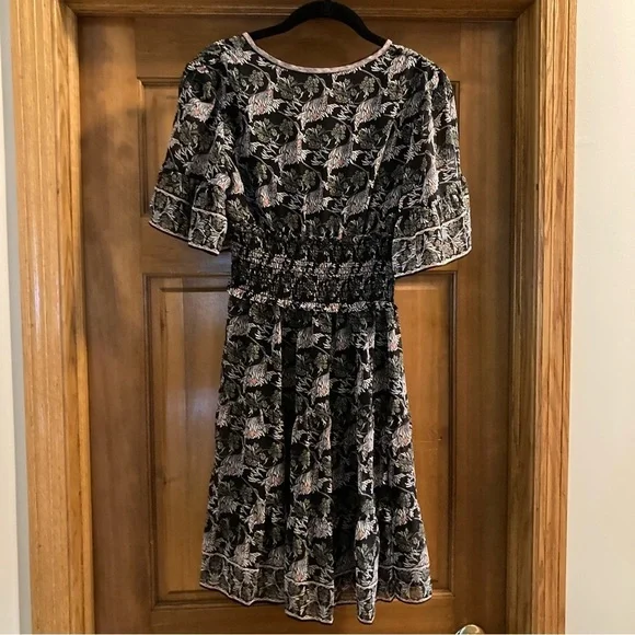 Max Studio dress, black printed size XS - Picture 2 of 4